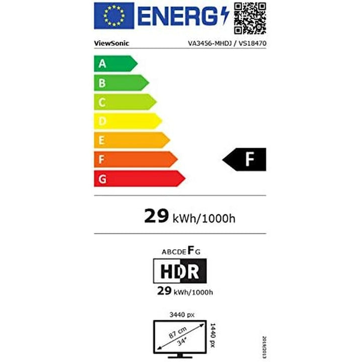 WQHD Monitor Viewsonic VA3456-mhdj 34" IPS