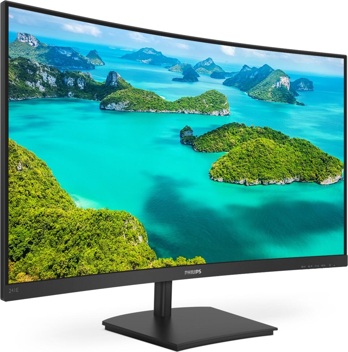 Curved Full HD Monitor Philips 241E1SCA 23.6" FHD LCD LED VA LCD Flicker free Gekrümmt