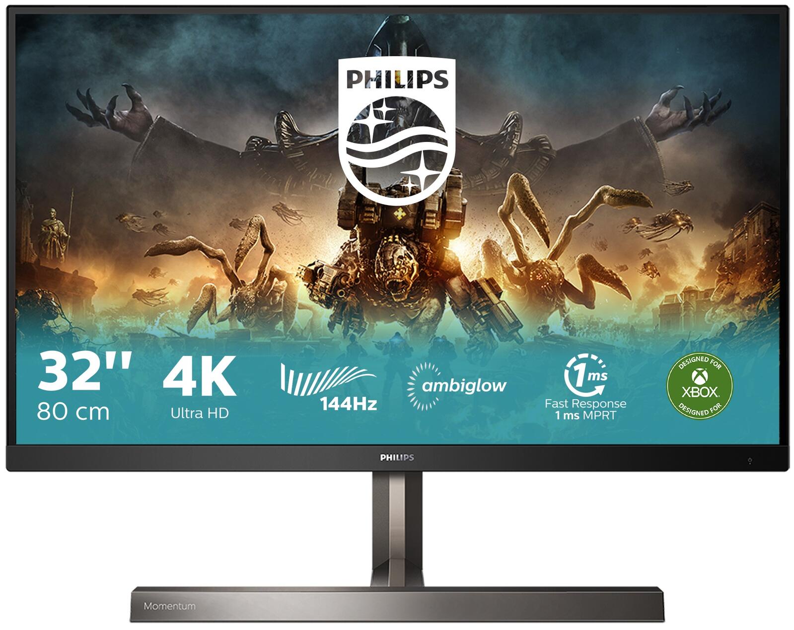 4K Ultra HD monitor with lighting Philips Momentum 329M1RV 32" 144Hz 1ms Ambiglow RGB