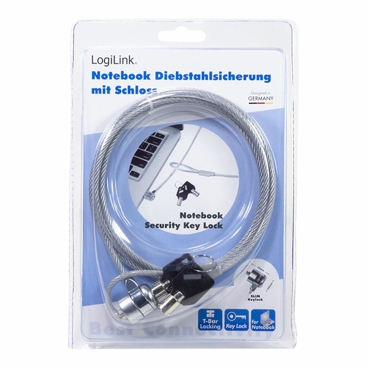 Anti-Diebstahl-Kabel LogiLink 1,5 m Laptop