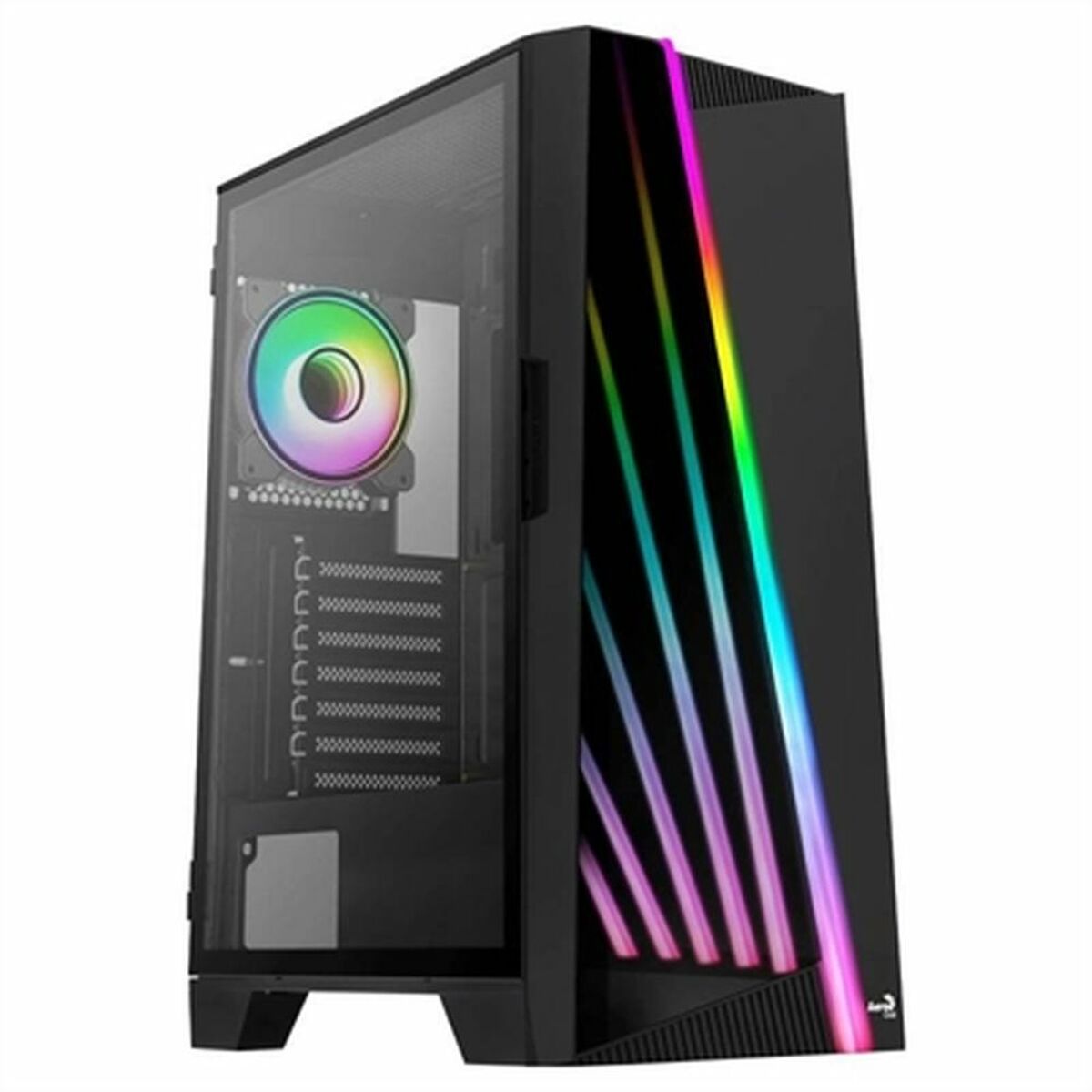 ATX Semi-Tower Computer Aerocool MIRAGEBK Black Lighting RGB