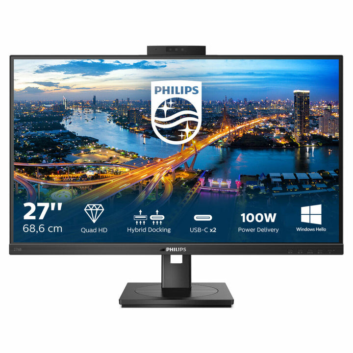 WQHD Monitor mit Webcam Philips B Line 276B1JH 27" LCD