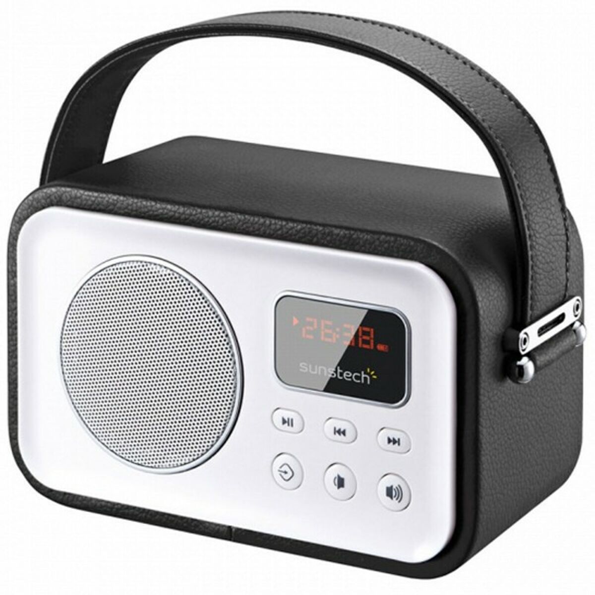 Tragbares Radio Sunstech RPBT450 Bluetooth 2,5W Schwarz 2,5 W