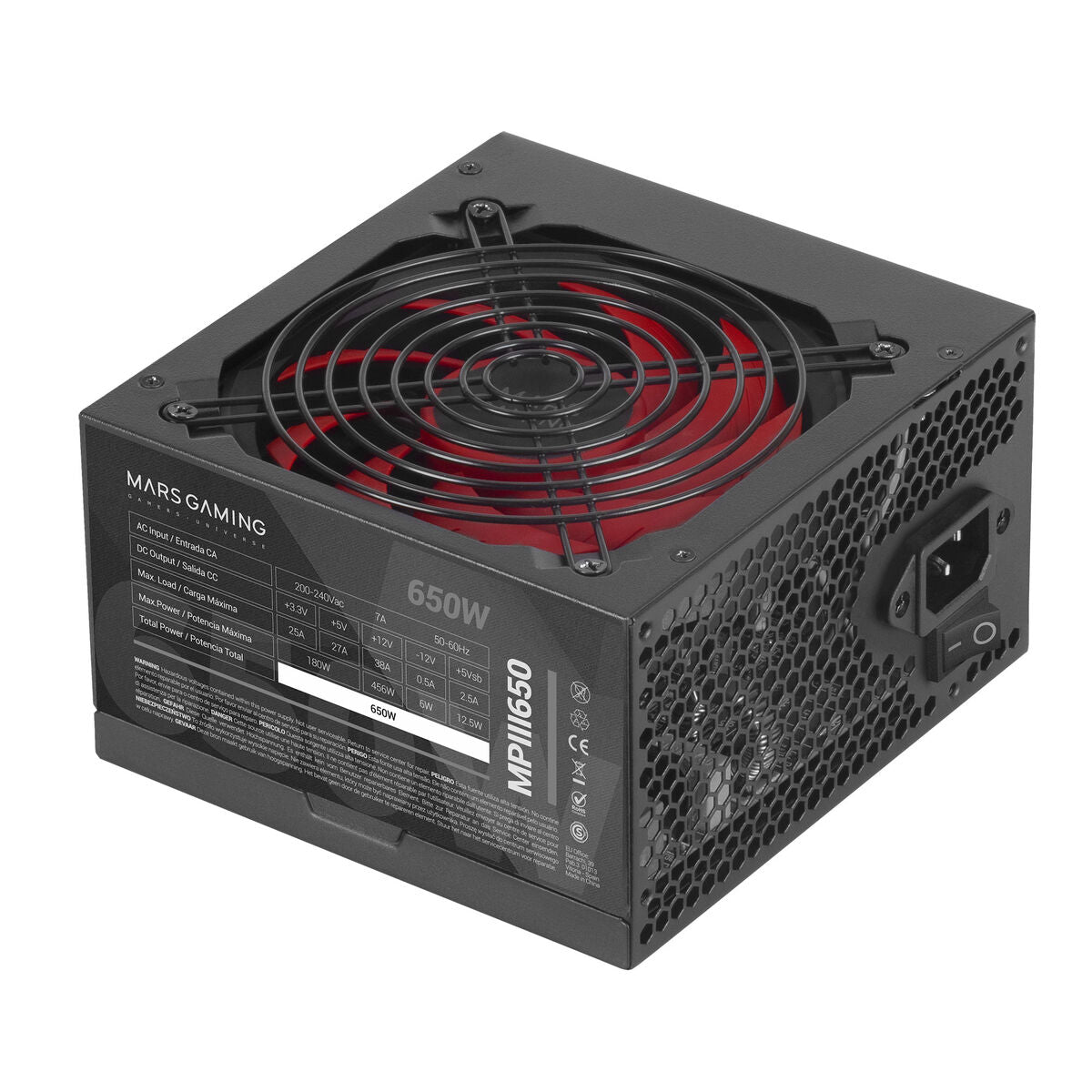 Stromquelle Mars Gaming MPIII650 650 W 6 W CE - RoHS