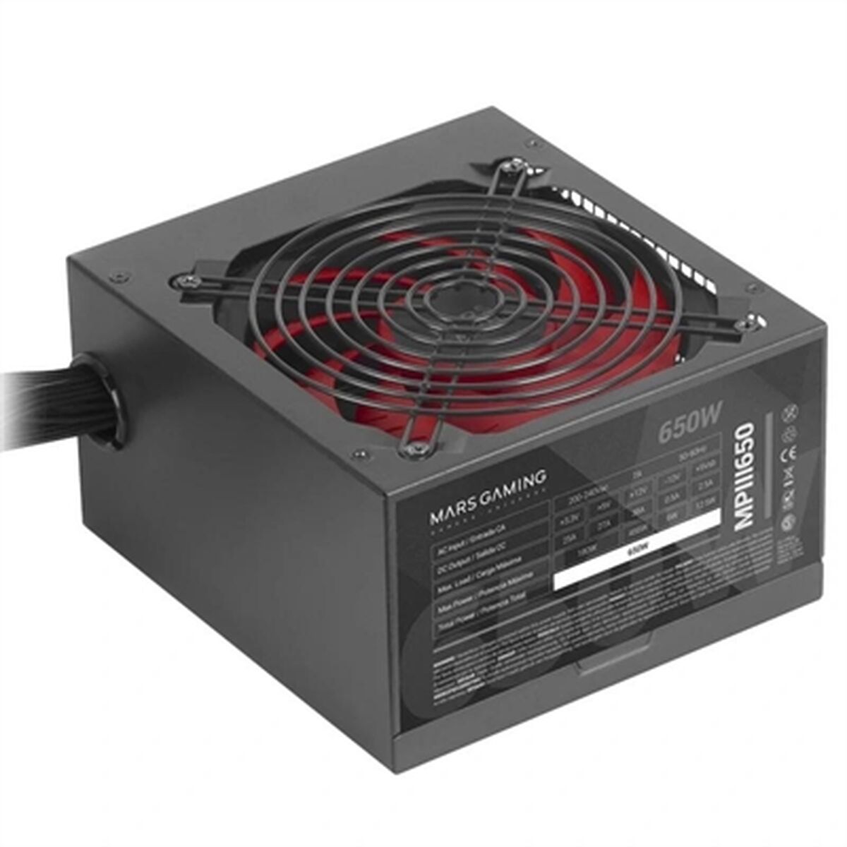 Stromquelle Mars Gaming MPIII650 650 W 6 W CE - RoHS