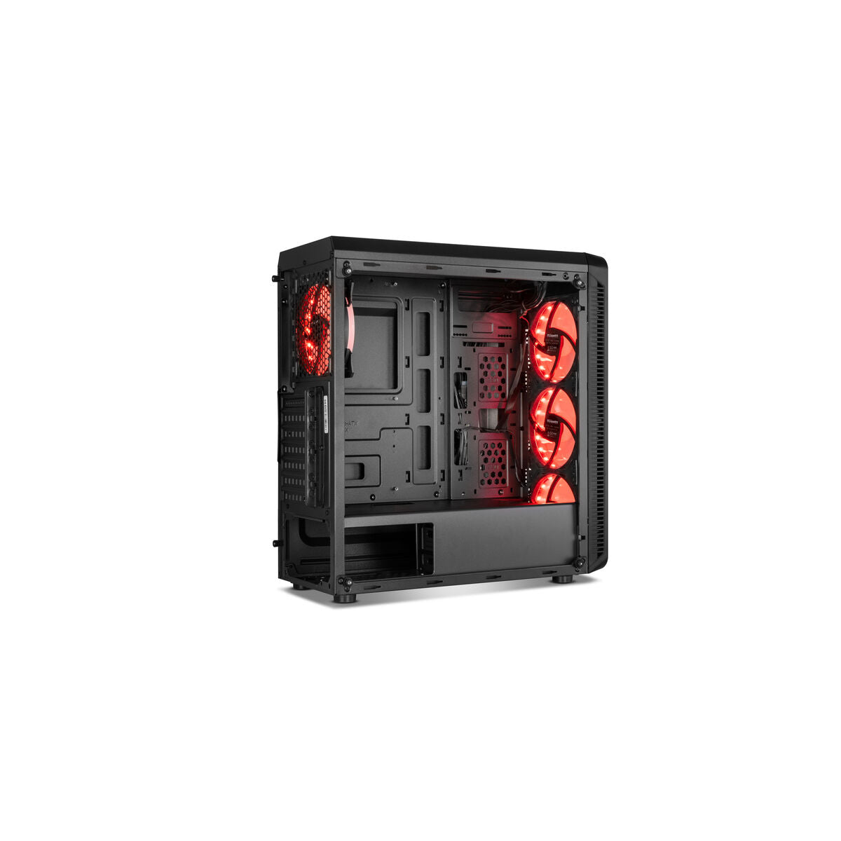 ATX Semi-Tower Gehäuse Nox NXHUMMERTGM LED RGB Schwarz