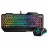 Tastatur und Gaming Maus Krom Krusher RGB Schwarz