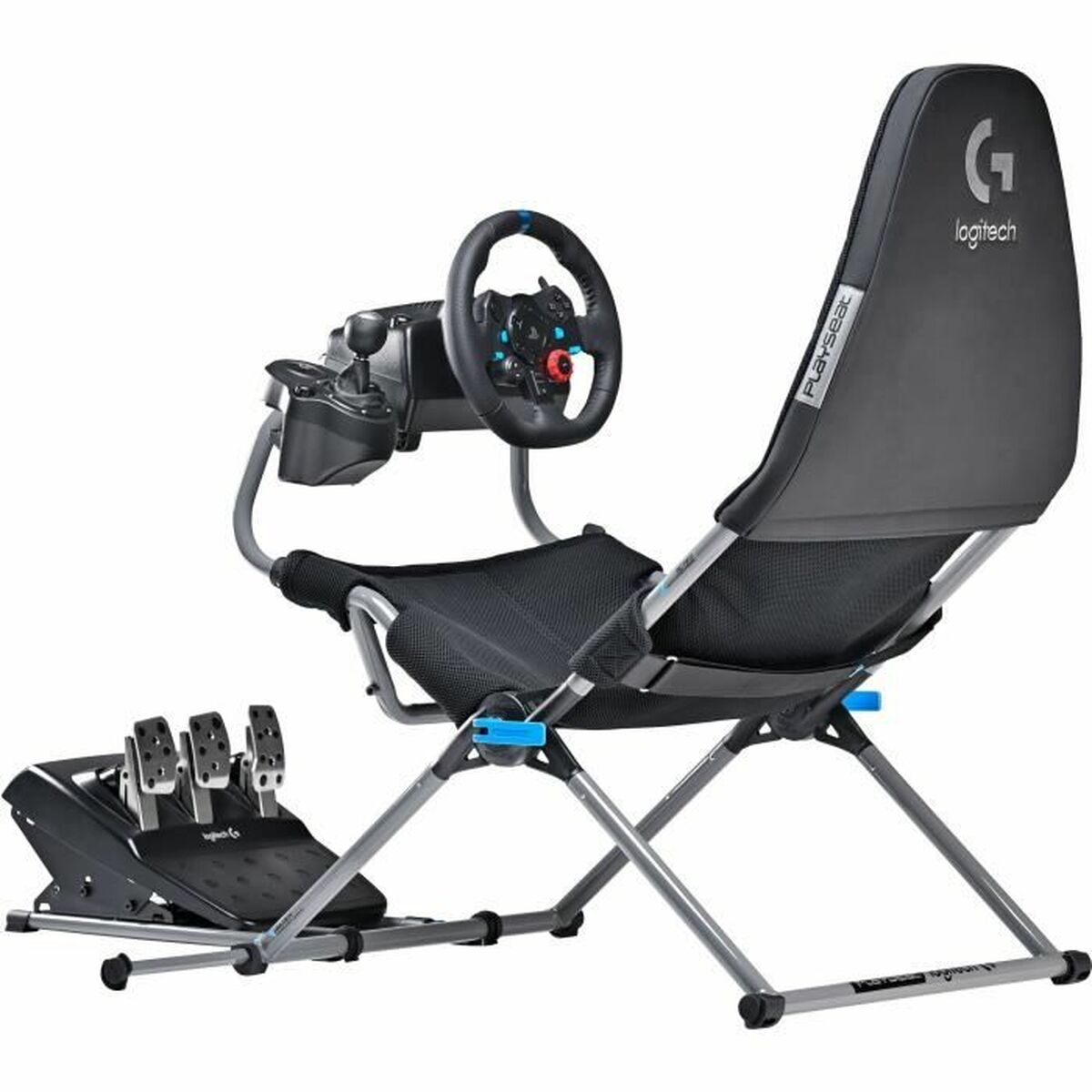 Rennsport-Sitz Logitech Playseat Challenge Schwarz