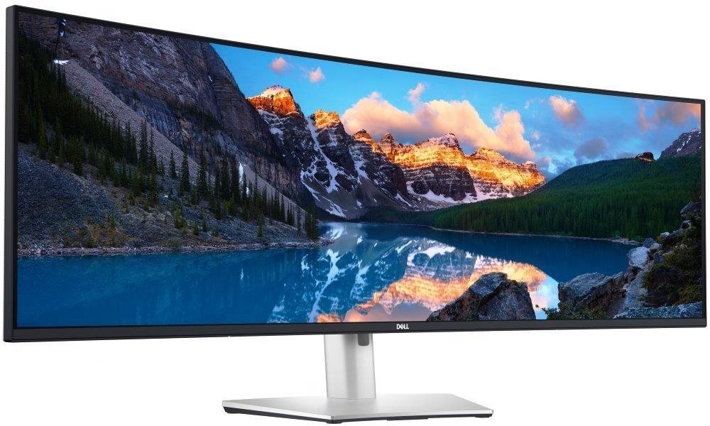 Curved DQHD Monitor Dell UltraSharp U4924DW 49" Silber 5K Ultra HD 5120 x 1440 Pixel Gekrümmt