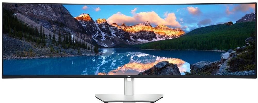 Curved DQHD Monitor Dell UltraSharp U4924DW 49" Silber 5K Ultra HD 5120 x 1440 Pixel Gekrümmt