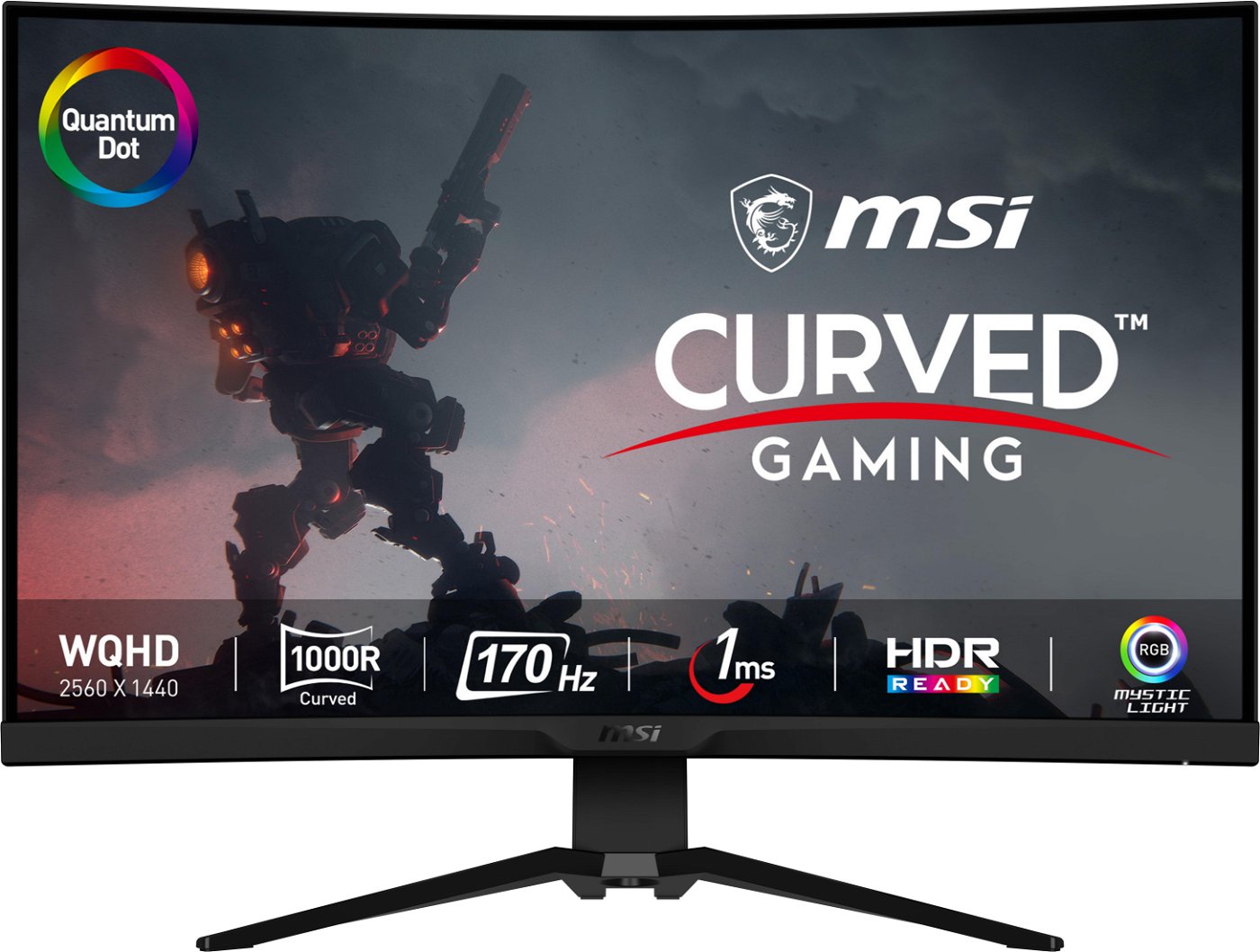 Curved WQHD Gaming Monitor MSI MAG 325CQRF-QD 32" 170Hz 1ms Curved