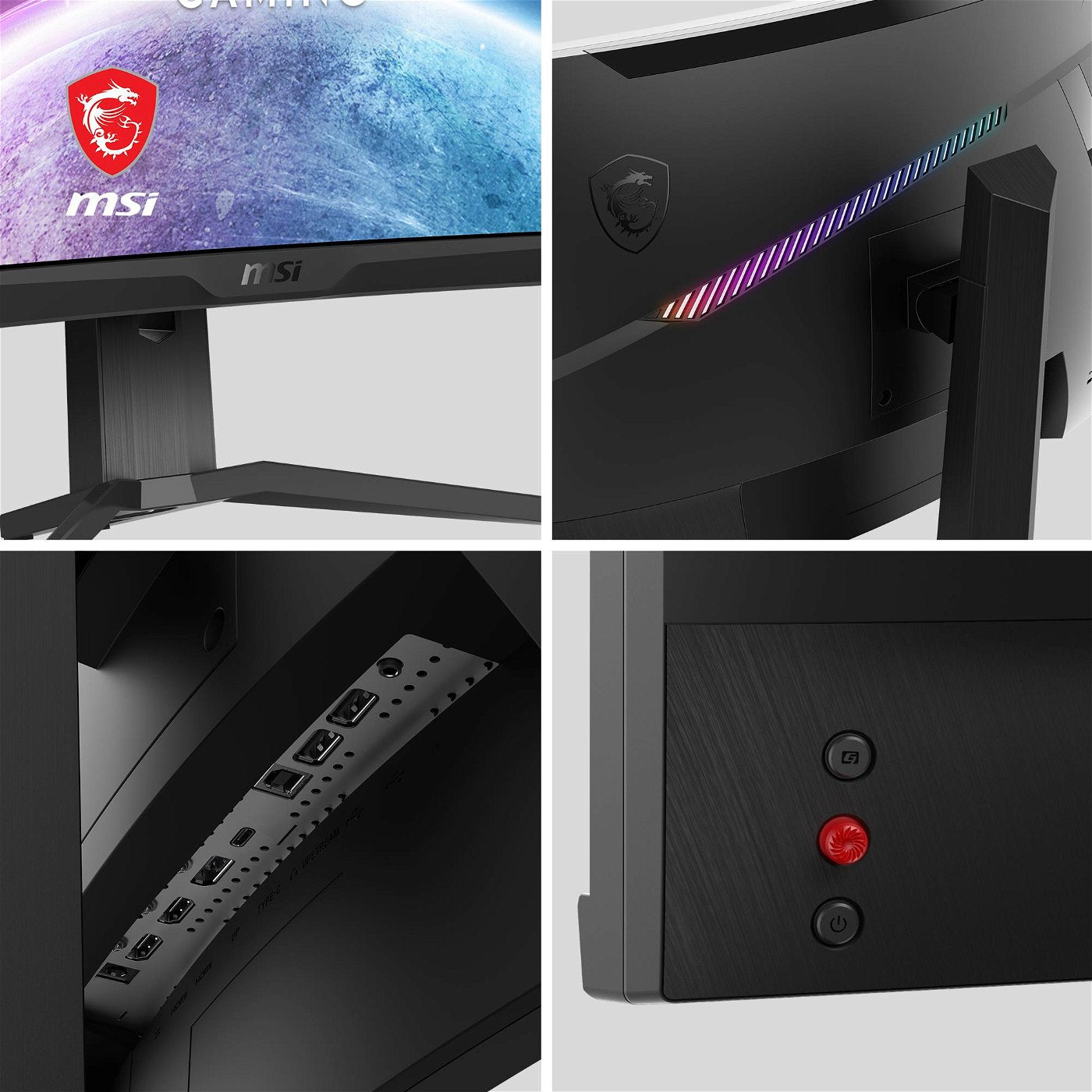 Curved WQHD Gaming Monitor MSI MAG 275CQRXF 27" 240Hz 1ms Curved