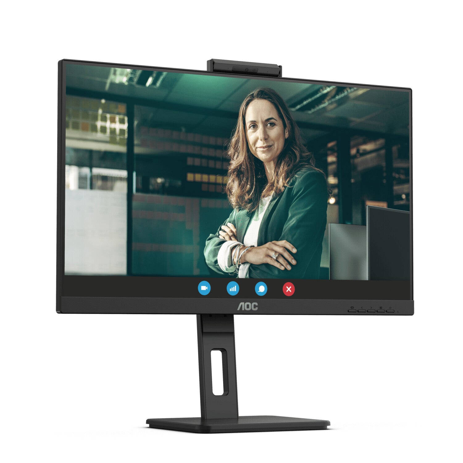 Full HD Monitor mit Webcam AOC 24P3QW 23.8" IPS Flicker free