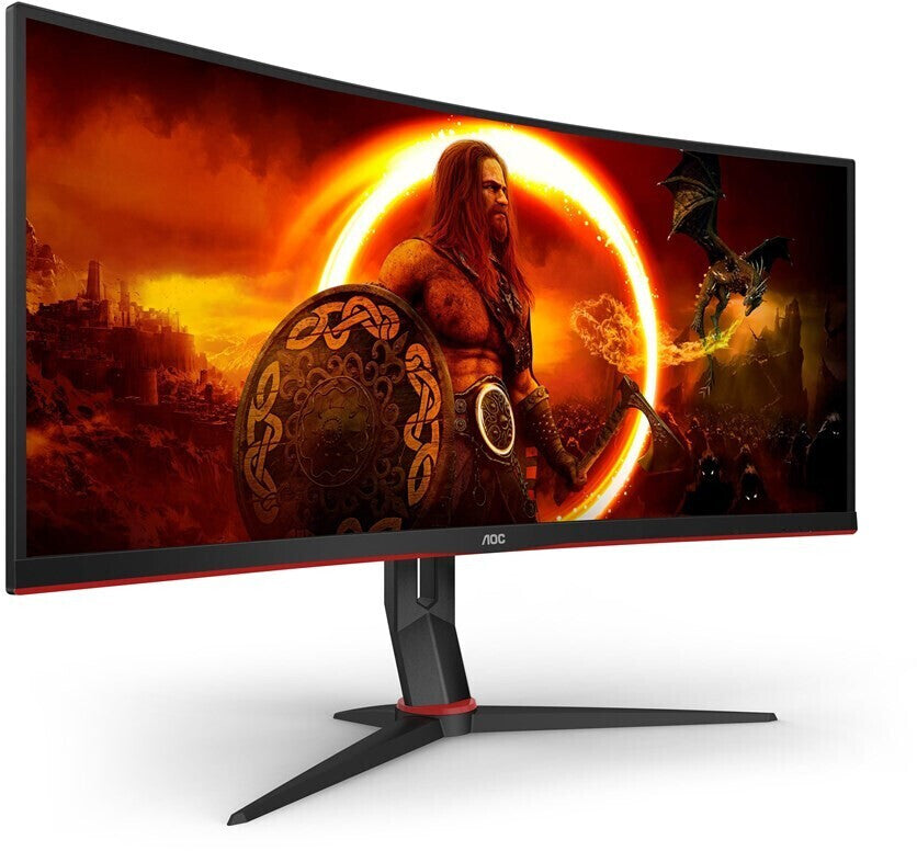 Curved UWQHD Gaming Monitor AOC G2 CU34G2XP/BK 34" 180Hz 1ms Gekrümmt