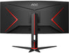 Curved UWQHD Gaming Monitor AOC G2 CU34G2XP/BK 34