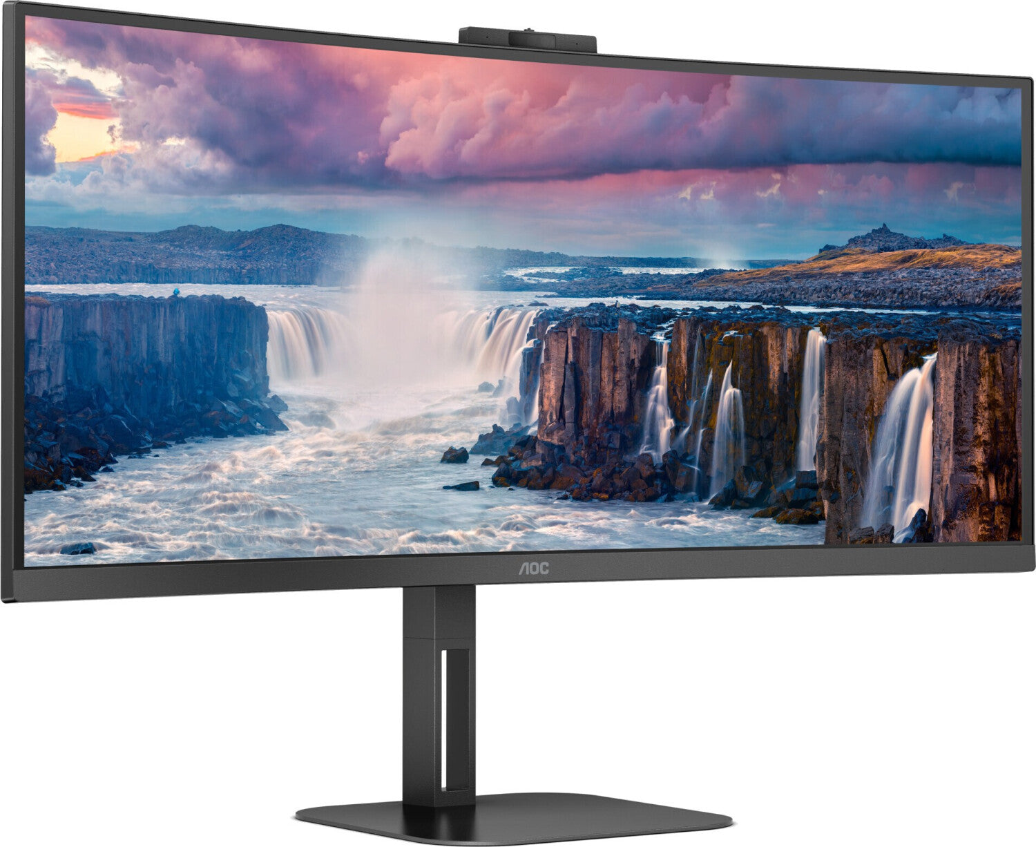 UWQHD Monitor mit Webcam AOC CU34V5CW 34" 100Hz LED VA AMD FreeSync