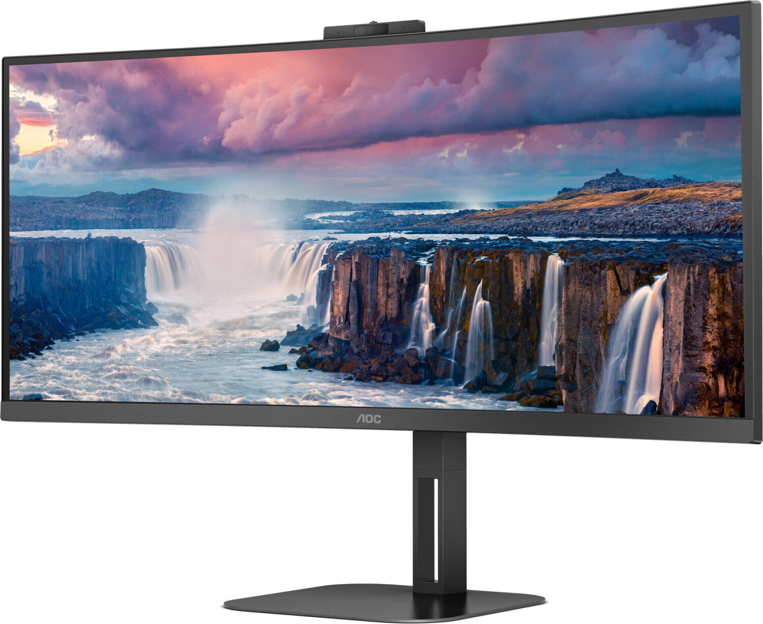 UWQHD Monitor mit Webcam AOC CU34V5CW 34" 100Hz LED VA AMD FreeSync