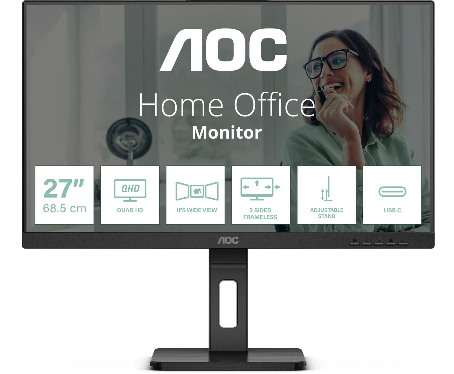 WQHD Monitor AOC Q27P3CV 27"