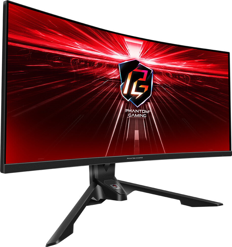 Curved UWQHD Gaming Monitor ASRock Phantom Gaming PG34WQ15R3A 34" 165Hz 4ms VA OLED Flicker free Curved