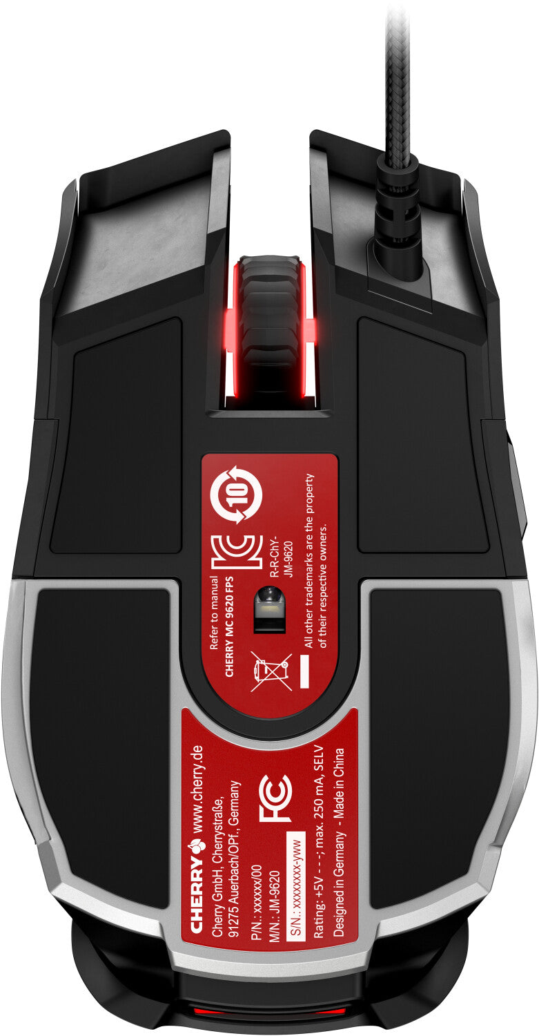 Optische Gaming Maus mit Beleuchtung CHERRY MC 9620 FPS 12000 DPI 9 Tasten RGB