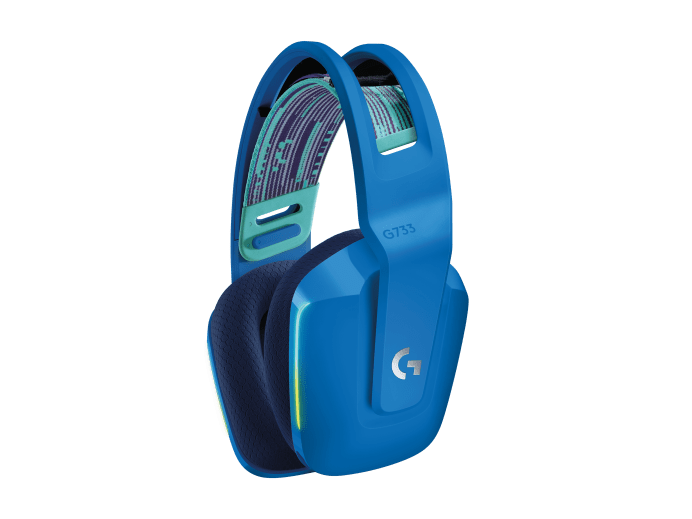 Kabelloses Funk Gaming Headset mit Mikrofon Logitech G733 blau