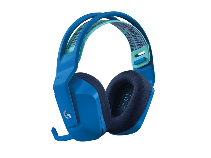 Kabelloses Funk Gaming Headset mit Mikrofon Logitech G733 blau