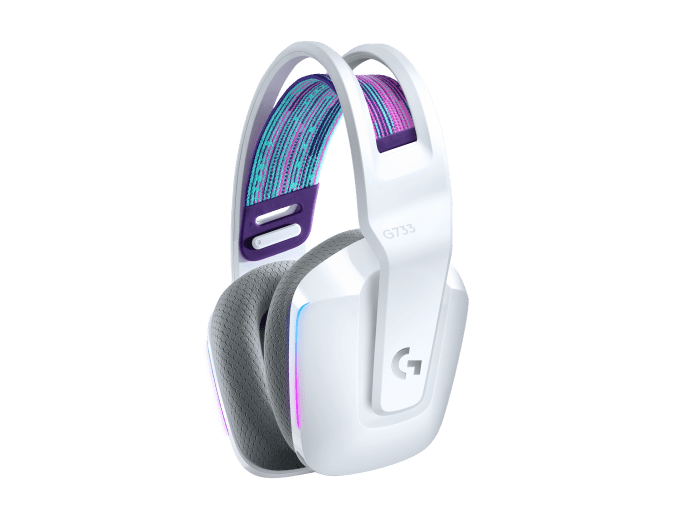 Wireless gaming headset with microphone Logitech G733 white