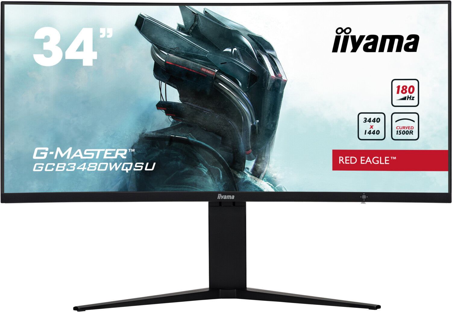 Curved UWQHD Gaming Monitor Iiyama G-Master GCB3480WQSU-B1 34" 180Hz 1ms Curved