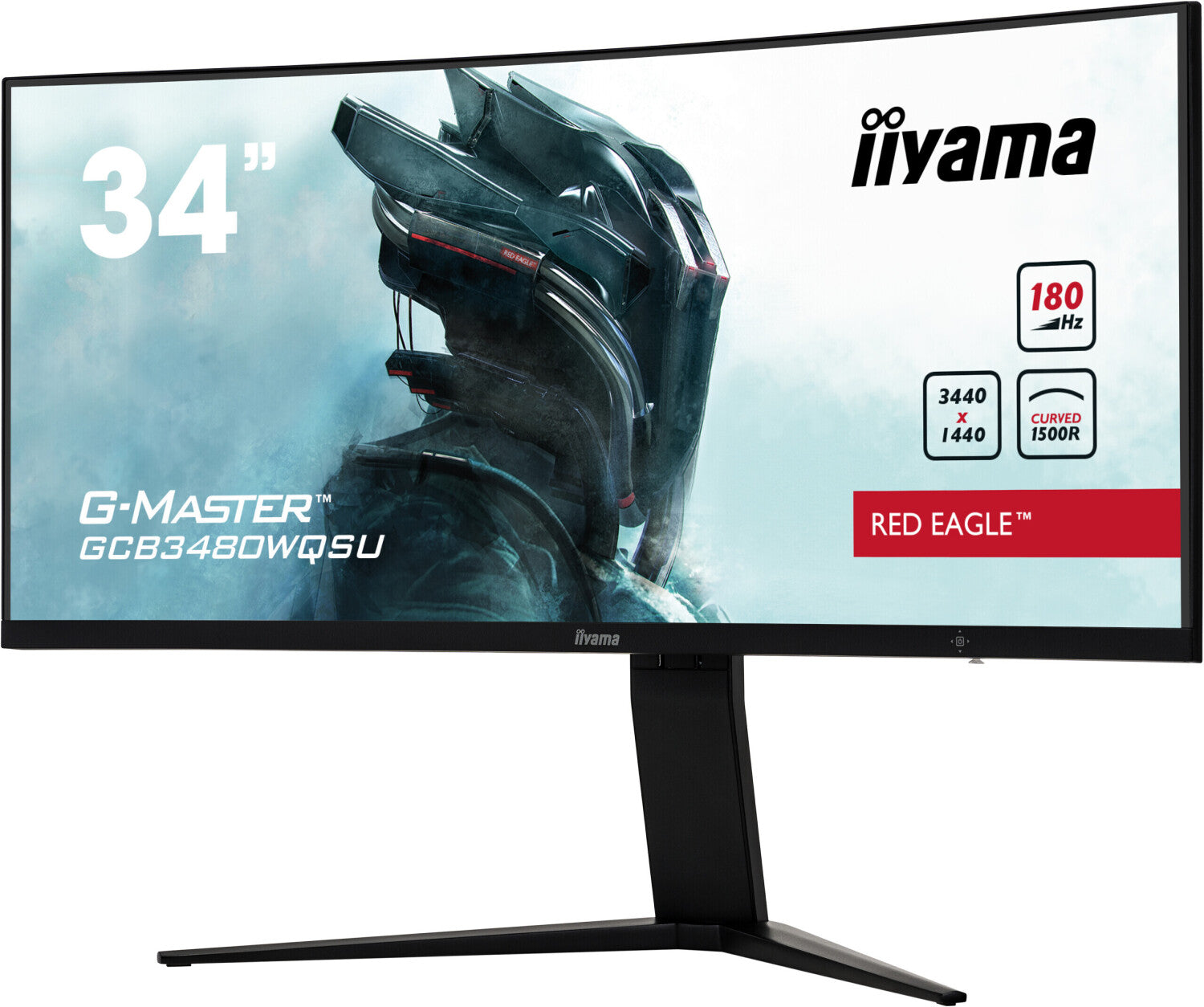 Curved UWQHD Gaming Monitor Iiyama G-Master GCB3480WQSU-B1 34" 180Hz 1ms Curved