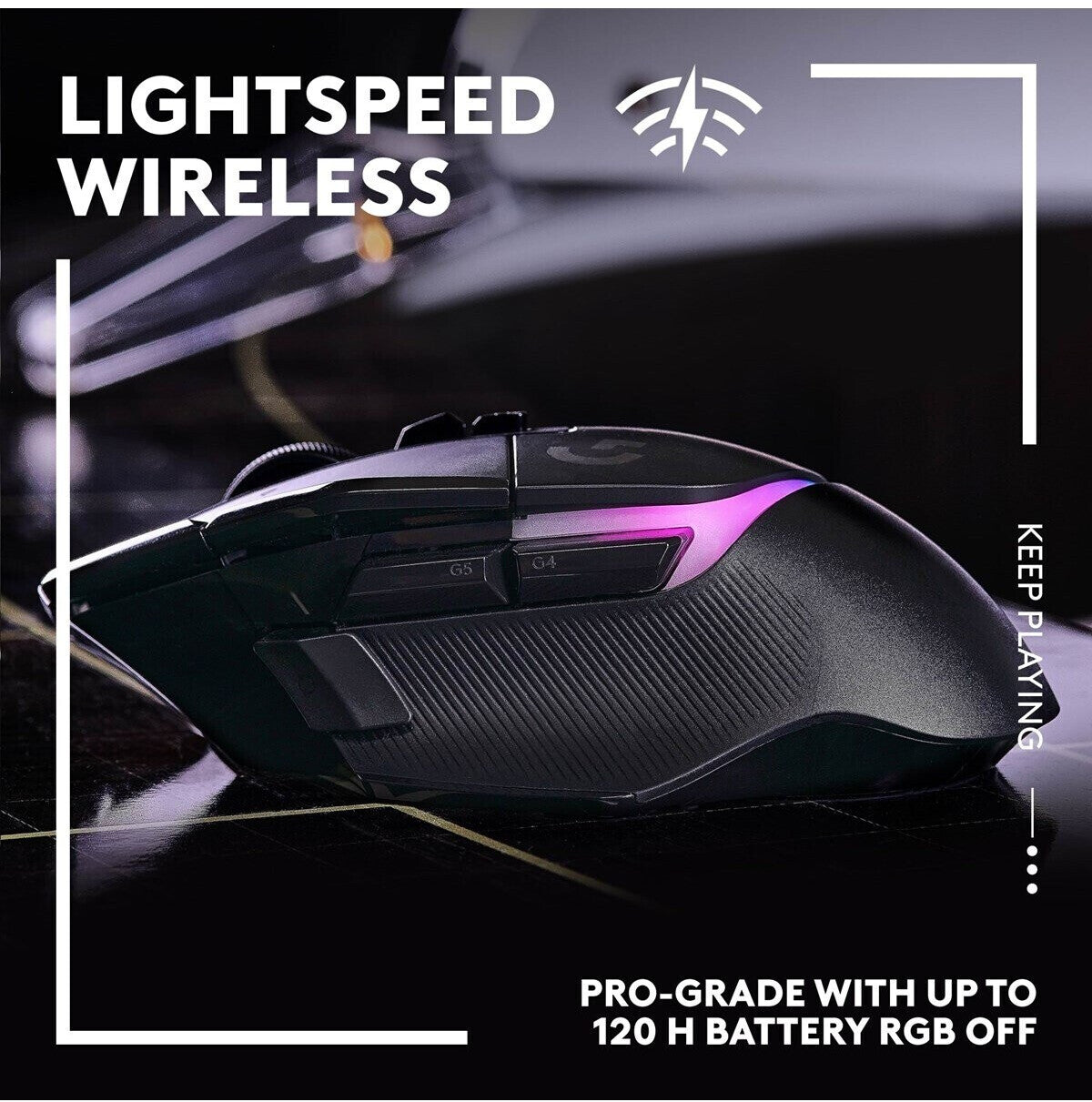 Optische Gaming Maus mit Beleuchtung Logitech G502 X PLUS Wireless schwarz 25600 DPI 13 Tasten RGB