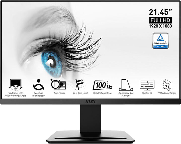 Full HD Monitor MSI Pro MP223 21.4" 100Hz 1ms