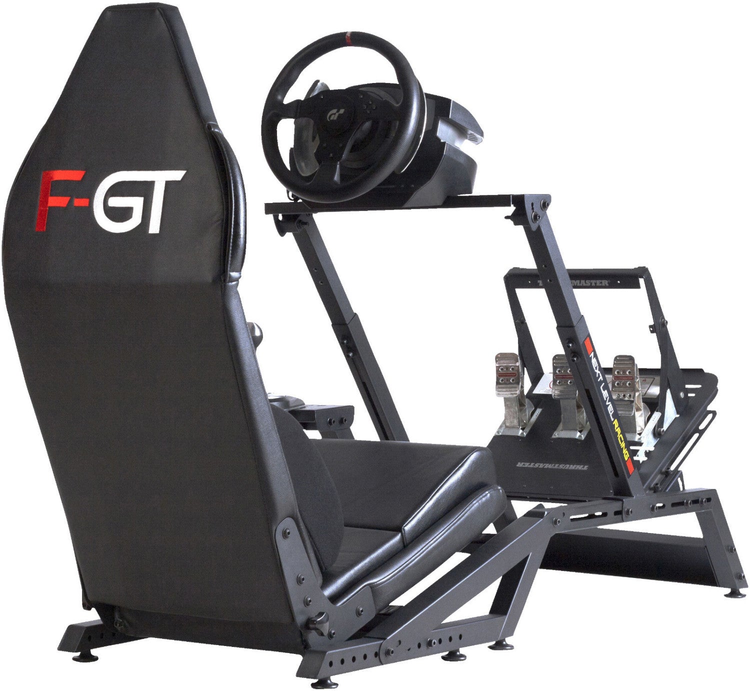 Gaming Stuhl für Rennspiele mit Lenkradhalterung und Pedalhalterung Next Level Racing F-GT Formula and GT Simulator Cockpit