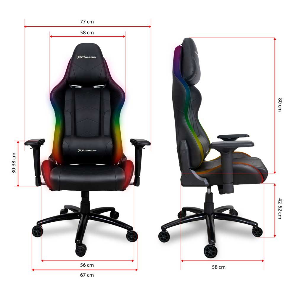 Gaming Stuhl mit Beleuchtung Phoenix Technologies Elite RGB