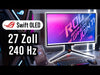 Load and play video in Gallery viewer, WQHD Gaming Monitor Asus ROG Swift PG27AQDM 27&quot; 240Hz 0.03 ms HDR10 OLED Flicker free NVIDIA G-SYNC