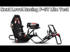 Load and play video in Gallery viewer, Foldable gaming chair with steering wheel holder, pedal holder and gear lever holder Next Level Racing F-GT Lite Black (75 x 175 x 127 cm)