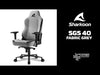 Laden und spielen Sie das Video im Galerie-Viewer ab, Gaming Stuhl Sharkoon Skiller SGS40 Fabric Grau oder Schwarz