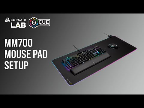 Gaming mouse pad with lighting Corsair MM700 RGB Extended 3XL Black (122 x 61 cm)