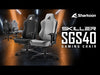 Load and play video in Gallery viewer, Gaming Chair Sharkoon Skiller SGS40 Fabric Gray or Black