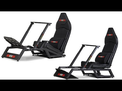 Gaming Stuhl für Rennspiele mit Lenkradhalterung und Pedalhalterung Next Level Racing F-GT Formula and GT Simulator Cockpit