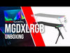 Laden und spielen Sie das Video im Galerie-Viewer ab, Gaming Tisch mit Beleuchtung Mars Gaming MGDXL RGB Weiß (160 x 60 x 75 cm)