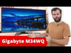 Laden und spielen Sie das Video im Galerie-Viewer ab, WQHD Monitor Gigabyte M34WQ 34&quot; 144Hz 1ms LCD