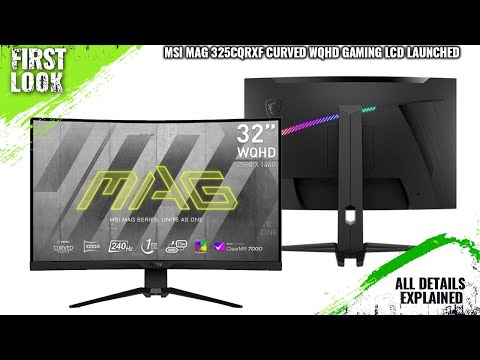 Curved WQHD Gaming Monitor MSI MAG 325CQRXF  32" 170Hz 1ms Gekrümmt