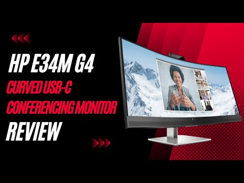 Curved UWQHD Monitor mit Webcam HP E34M G4 34" Gekrümmt