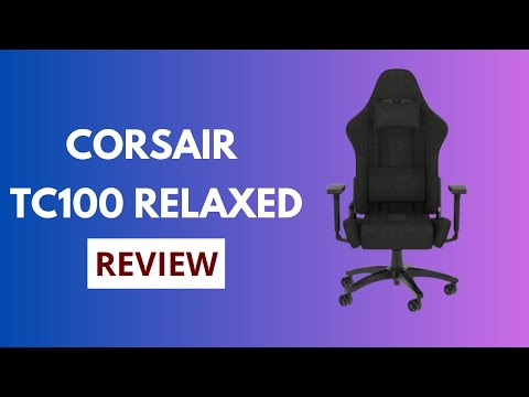 Gaming Stuhl Corsair TC100 Relaxed Kunstleder schwarz