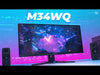 Laden und spielen Sie das Video im Galerie-Viewer ab, WQHD Monitor Gigabyte M34WQ 34&quot; 144Hz 1ms LCD