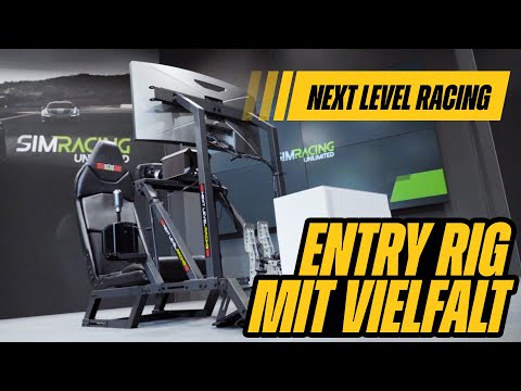 Gaming chair for racing games with steering wheel mount and pedal mount Next Level Racing F-GT Formula and GT Simulator Cockpit