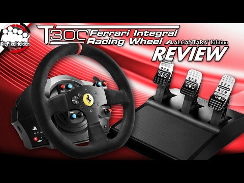 PC steering wheel with pedals Thrustmaster T300 Ferrari Integral Racing Wheel Alcantara Edition