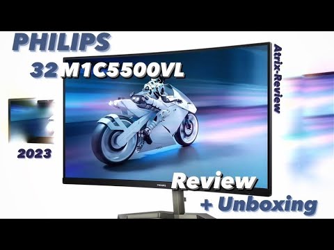 Curved WQHD Gaming Monitor Philips 32M1C5500VL 32" HDR10 VA LCD Flicker free Gekrümmt