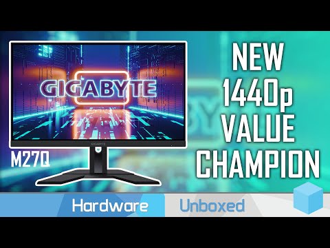 WQHD Gaming Monitor Gigabyte M27Q 27" 1ms 170Hz LED Flicker free