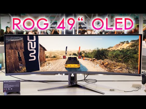 Curved DQHD Monitor Asus ROG Swift OLED PG49WCD 49" 144Hz 0.03ms Curved